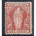 Virgin Islands 1899 SG44 1d Brick Red Mounted M...