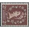 1952 SG518a 2d Red-Brown Wmk SIDEWAYS Unmounted...