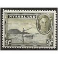 Nyasaland 1945 SG151 9d Black & Olive Mounted M...