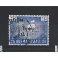 Burma.SG136 25p Independence Monument,Ragoon an...