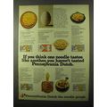 1971 Pennsylvania Egg Noodles Ad - If You Think