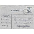 Sweden Military Postal Sta in Gaza Egypt to Swe...