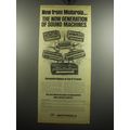 1975 Motorola Car 8-Track Players Advertisement...