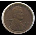 1917 S USA 1c Lincoln Wheat Ears Cent Penny Coi...