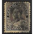 CANADA 1911-22 GV 50c SEPIA USED SG215