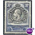 KUT 1935 SG115 30c Black & Blue Mounted Mint
