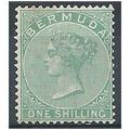 Bermuda 1865 SG8 1s Green Mounted Mint.