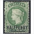 St Helena 1885 SG35 1/2d Green Mounted Mint . ..