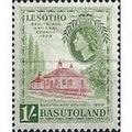 Basutoland QEII 1959 1/- Carmine & Yellow Green...