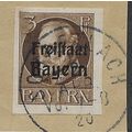 GER (BAVARIA) 1919 3pf 'KING LUDWIG (FREISTAAT)...