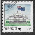 AUS 1988 5c 'LIVING TOGETHER - PARLIAMENT' FINE...