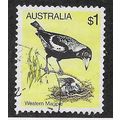 AUS 1980 $1.00 'BIRDS - WESTERN MAGPIE' FINE US...