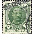 DENMARK, King Frederick VIII, green 1907, 5ore