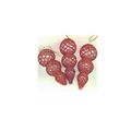 Christmas Ornament Handmade Beaded Glass Set of...