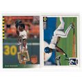 TWO 1993 Upper Deck Rickey Henderson cards SP #...