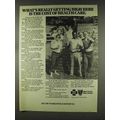 1977 Blue Cross Blue Shield Insurance Ad - Getting High