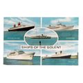 SHIPS OF THE SOLENT. unused vintage postcard by...