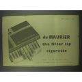 1954 Du Maurier Cigarettes Ad - Du Maurier the filter tip cigarette