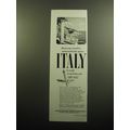 1949 Italian National Tourist Office Ad - Retur...