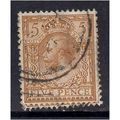 GB 1912 - 24 KGV 5d Brown Used stamp WMK 100.(H...