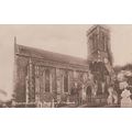 Charmouth St Andrews Church Antique Postcard