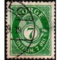 Norway 1941 Posthorn 7ore Used Stamp