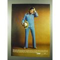 1976 Lee Separate Lees Suit Ad - Zip Zip Zip