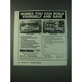 1988 Miles Homes: Tyler I and Huntington Ad - Homes you can build yourself