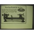 1922 B.C. Ames Bench Lathes Ad - You Can Profit By