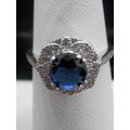 Ring Birthstone Blue Sapphire 925 Sterling #73 ...