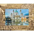 Vienna Laser Engraved Wood Picture Frame Landsc...