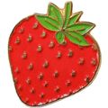 Strawberry Summer Fruit Metal Enamel Pin Badge ...
