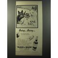 1953 Black & White Scotch Ad - Going.. going..