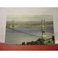 THE SEVERN BRIDGE, BRISTOL used vintage postcar...