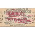 B.R. Edmondson Ticket - Denmark Hill to Petts Wood