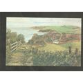 Postcard Devon Ladram Bay Watercolour by David ...