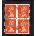 1990 GB DEFINIVE 1ST CLASS BOOKLET BLOCK F/U SG...