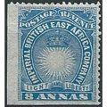 British East Africa 1891 SG12 8a Blue Mounted M...