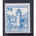 GERMANY 1977 CASTLES 70pf VALUE MNH SG1810