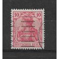 Germany.SG85 10pf "Germania" (Red).Fine Used.Nov21