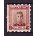 NEW ZEALAND 1947 1s RED BROWN AND CARMINE PLATE...