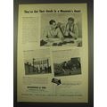 1949 Bituminous Coal Ad - Hands in a Mountain's Heart