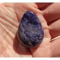 E Sodalite Tear Drop Thick Pendant 38mm 1.5 x 1...