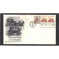 FDC Art Craft 1898A 4c Stagecoach Pair 1594 12c...