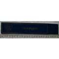 Vintage: blue leather bookmark - Donegal