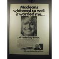 1971 Macleans Toothpaste Advertisement - Macleans whitened so well it worried me