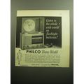 1958 Philco Trans-World Radio Ad - Listen to th...