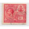 BAHAMAS 1920 KG5 1d ONE PENNY PEACE WMK MCA USE...