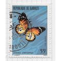 DJIBOUTI 1980 BUTTERFLIES PLAIN TIGER QUEEN MON...