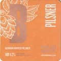 BEER MAT - BEDLAM BREWERY - PILSNER - (Cat No 0...